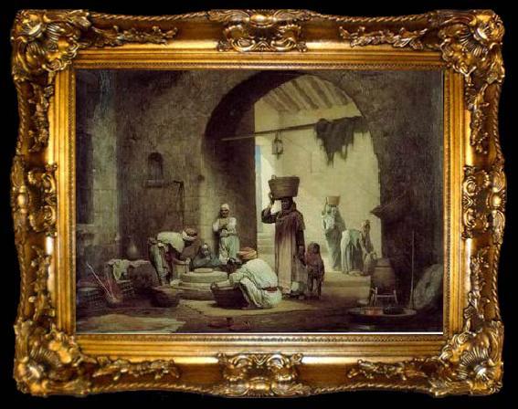 framed  unknow artist Arab or Arabic people and life. Orientalism oil paintings 169, ta009-2